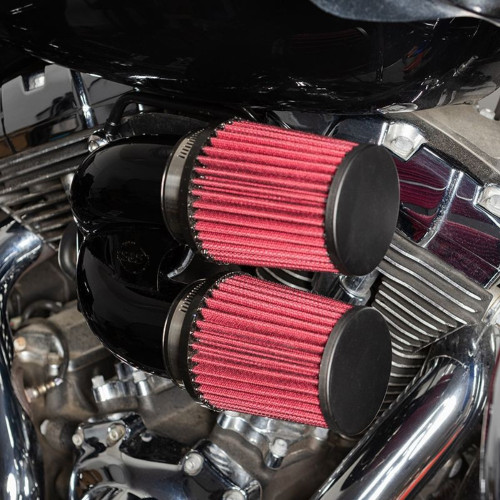 S&S Tuned Induction Air Cleaner Kit - Gloss Black (170-0637A)
