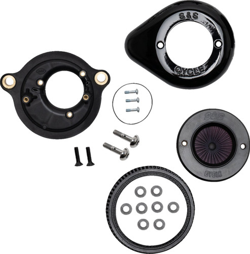 S&S Stealth Air Stinger Cleaner Kit - Black - most '17 Harley M8 (170-0718A)