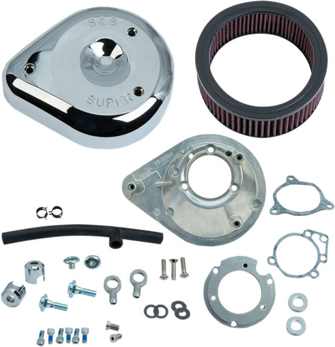 S&S Chrome Teardrop Air Cleaner Kit (170-0305B)