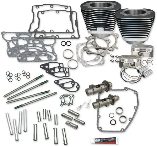 S&S 106" Big Bore Black Cylinder Hot Set Up Performance Kit (900-0354)