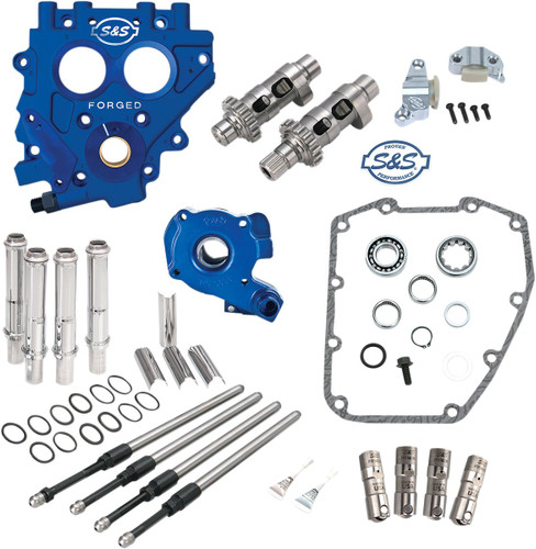 S&S .585" Big Twin Easy-Start Chain Drive Camshaft Chest Kit (330-0543)