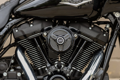 S&S Gloss Black Tri-Spoke Stealth Air Cleaner Cover (170-0210)