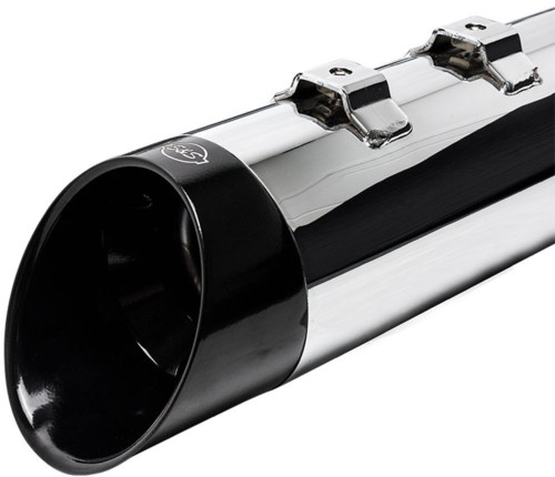 S&S Dual 4.5" Chrome MK45 Cutlass Performance Mufflers (550-1011)