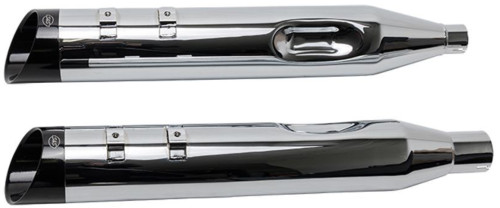 S&S Dual 4.5" Chrome MK45 Cutlass Performance Mufflers (550-1011)