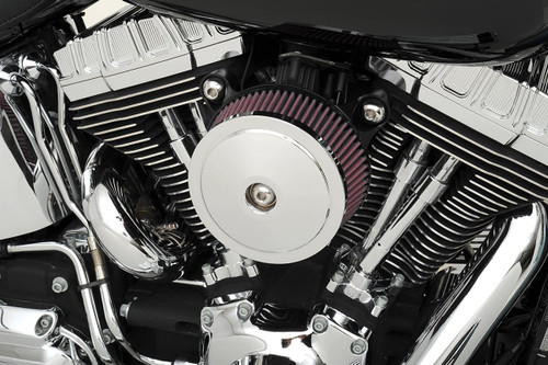S&S Chrome Domed Bobber Stealth Air Cleaner Cover (170-0120)
