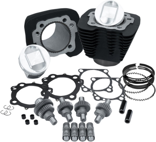 S&S 1250cc Hooligan Black Cylinder/Piston/Cam Kit (910-0701)
