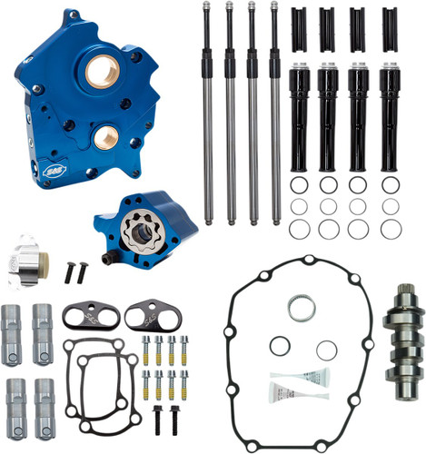 S&S 475C Water Cooled Chain Drive Cam Chest Kit w/Pushrod Tubes (310-1008B)