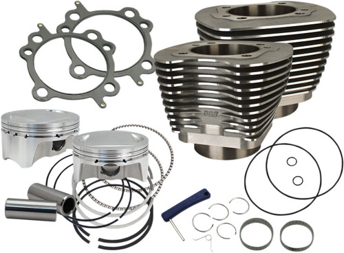 S&S 4.0" Big Bore Big Twin Bolt-In Black Cylinder & Piston Kit (910-0651)