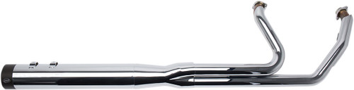 S&S Chrome Stainless Steel 2-1 Complete Sidewinder Exhaust System (550-0728)