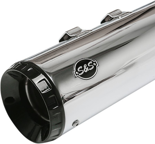 S&S 4.5" Chrome Dual GNX Slip-On Mufflers (550-0991)