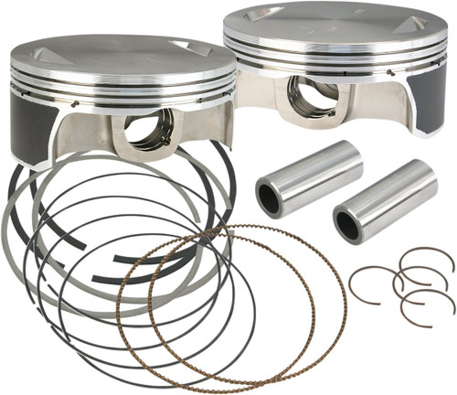 S&S 4.125" Bore Forged Piston Kit +.010" (106-3872A)