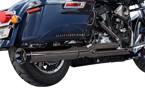 S&S Lava Chrome Sidewinder Stainless 2-into-1 Full Exhaust System (550-1087)