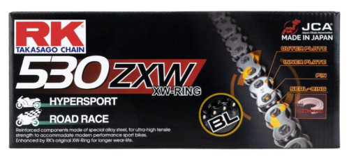 RK 530ZXW XW-Ring Black Scale Chain 170 Links (BL530ZXW-170)