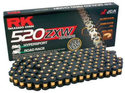 RK 520ZXW XW-Ring Black Scale Chain 170 Links (BL520ZXW-170)