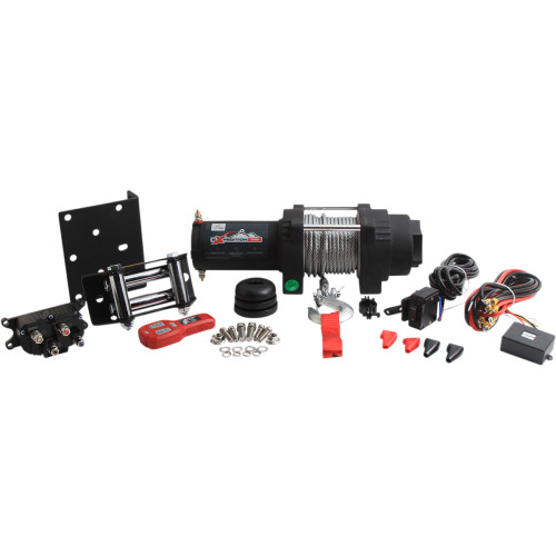 All Balls 3500lb Expedition 4-Bolt Winch w/Wire Rope (431-01023)