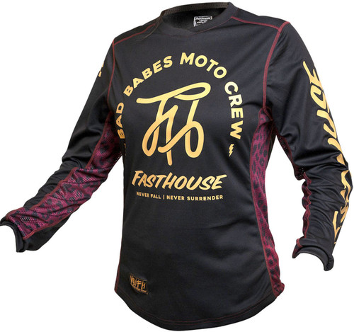 Fasthouse Grindhouse Golden Script Womens MX Offroad Jersey