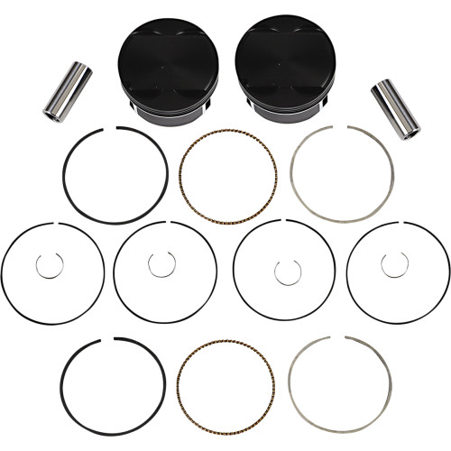 Wiseco Black Edition V-Twin Piston Kit 4.075" Bore for Milwaukee 8 117ci (K2804)