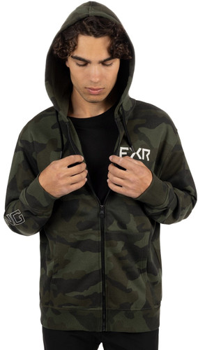 FXR Clutch Cotton Adult Zip Up Hoody