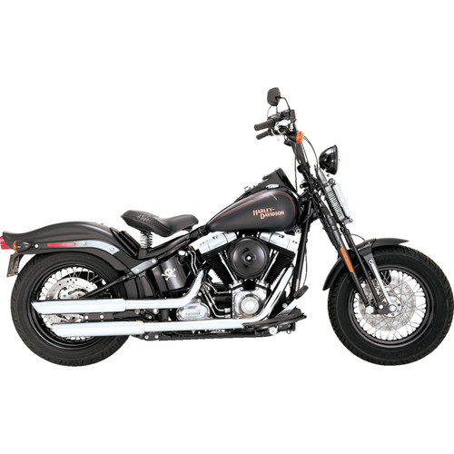 Vance & Hines Twin Slash 3" Chrome Slip-On Exhaust Mufflers (16842)