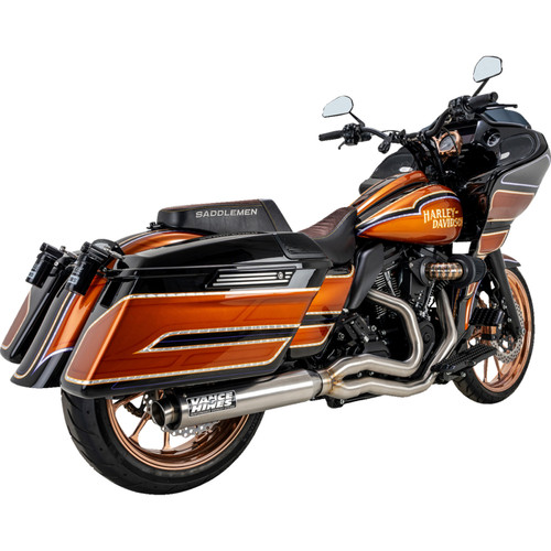 Vance & Hines Supersport PCX Brushed Stainless 2-into-1 Exhaust System (27345)