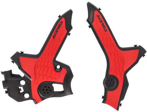 Acerbis X-Grip Frame Protectors | Black/Red | Honda CRF300L (2979621042)