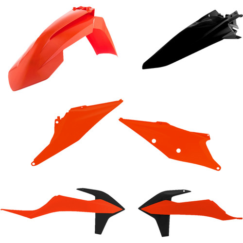 Acerbis OE '23 Orange/Black Full Body Plastic Kit (2791567705)