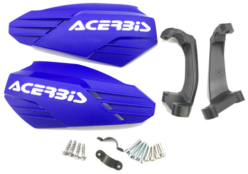 Acerbis Linear Blue/White Plastic Handguards (2981351006)
