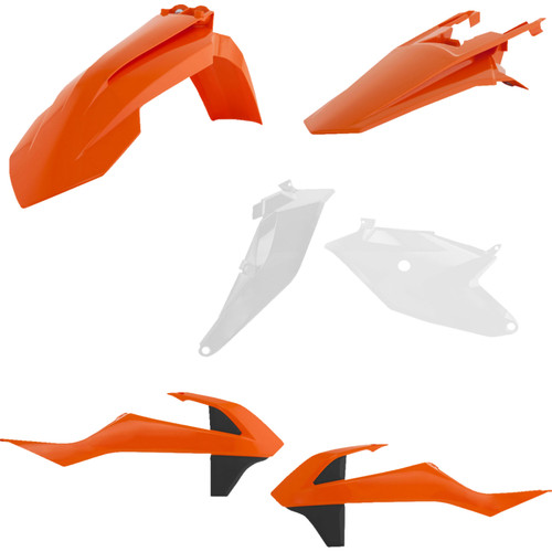 Acerbis OE '23 Orange/White/Black Standard Plastic Body Kit (2686017705)