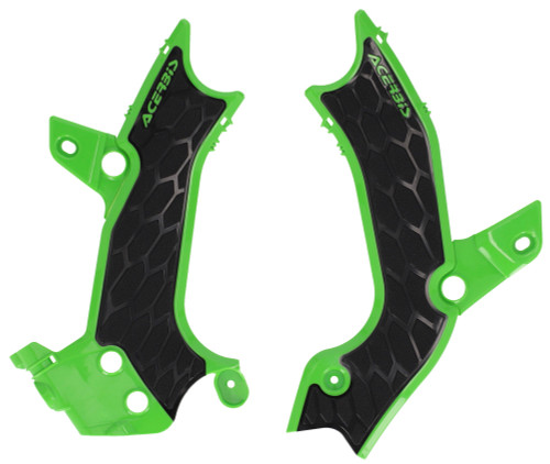 Acerbis X-Grip Green/Black Frame Protectors (2983671089)