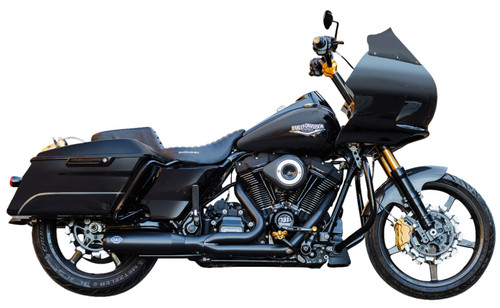 S&S Guardian Black Stainless Steel Qualifier 2-1 Exhaust System (550-1110)