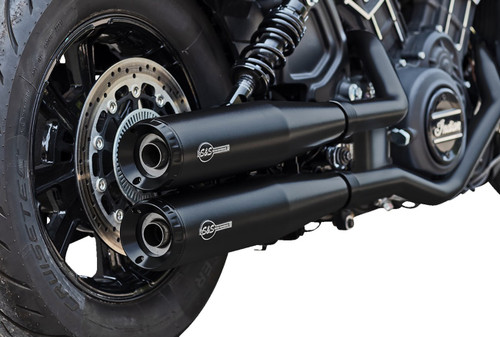 S&S Grand National Guardian Black Slip-On Race Mufflers (4110-266-R)