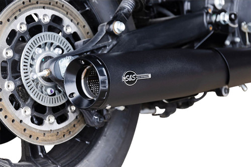 S&S Grand National Black 2-into-1 Full Race Exhaust System (4111-266-R)