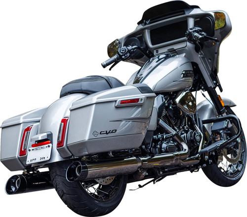 S&S 4-1/2" MK45 Performance Slip-On Lava Chrome Mufflers (550-1113)