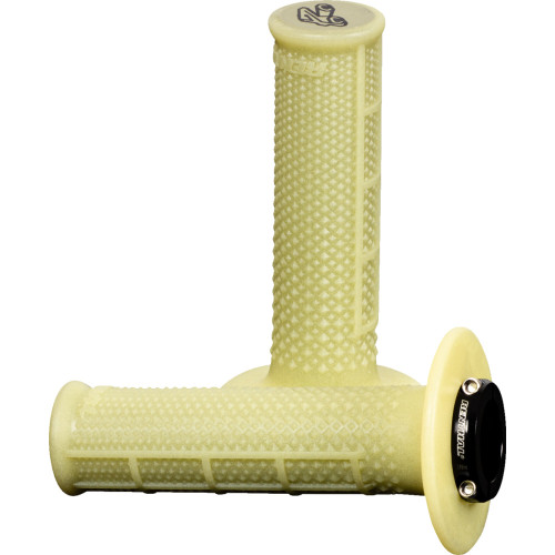 Renthal R Works Aramid Taper Half Waffle Lock On Gray Grips (G240)