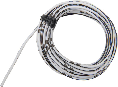Shindy 13' 14A/12V White/Black Colored Wiring (16-683)
