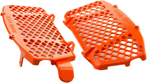 Trail Tech Orange Radiator Guard Set (0151-RB03)