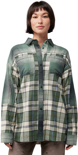 Fox Racing Oversized Womens Button Up Long Sleeve Flannel Shirt