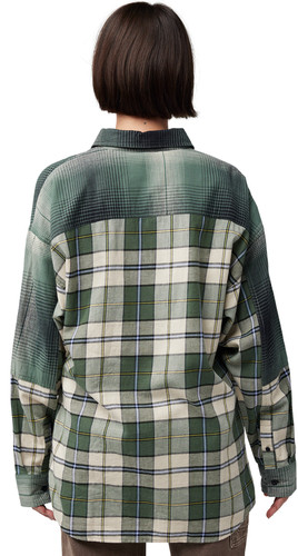 Fox Racing Oversized Womens Button Up Long Sleeve Flannel Shirt