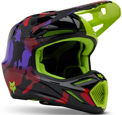 Fox Racing V3 Throttle MX Offroad Helmet