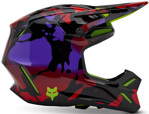 Fox Racing V3 Throttle MX Offroad Helmet