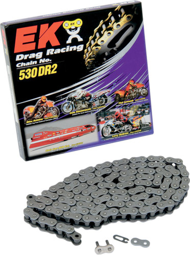 EK 530 DRZ2 Chrome Drive Chain 140 Links (530DRZ2-140C)