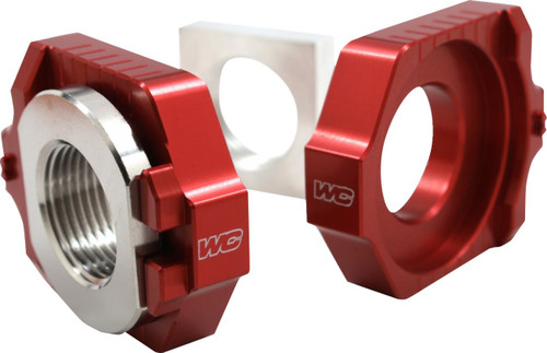 Works Connection Red Elite Axle Block Kit (17-256)