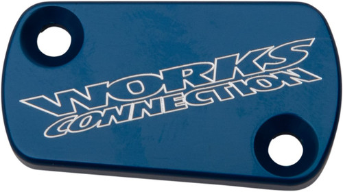 Works Connection Blue Anodized Billet Clutch Master Cylinder Cover (21-150)