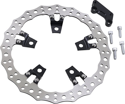 Arlen Ness 14" Jagged Big Front Left Brake Rotor (02-950)