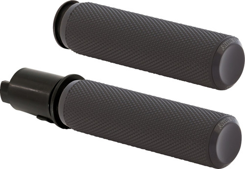 Arlen Ness Knurled Black Fly-by-Wire Handlebar Grips (500-050)