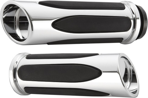 Arlen Ness Deep Cut Chrome Fly-by-Wire Comfort Grips (07-052)