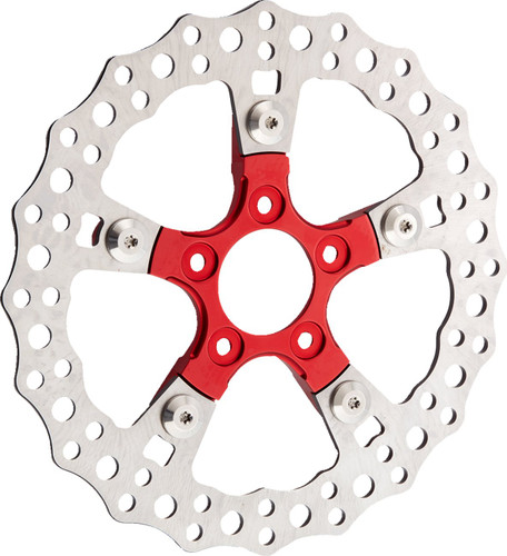Arlen Ness Red Brake Rotor Adaptor for Ness Wheels (33-106)