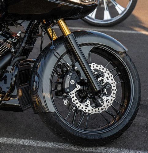 Arlen Ness 21" Carbon Fiber Wrapper Front Fender (210-025)
