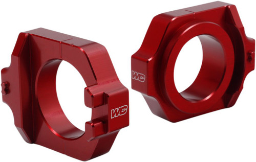 Works Connection Red Elite Axle Blocks (17-225)