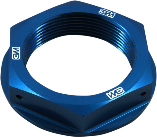 Works Connection Blue Anodized Aluminum Steering Stem Nut (24-300)